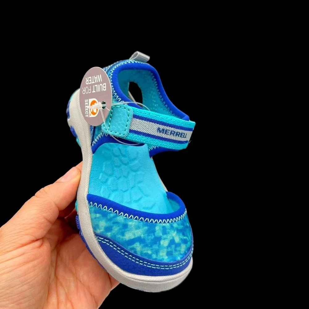 Merrell Baby Girls‎ Closed Toe Sandals Sz 5.5 Wide Aqua Turquoise Water Friendly